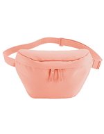 BagBase Recycelte Hüfttasche mit verstellbarem Riemen, Beige 25 x 16 cm, BG875 – Peach