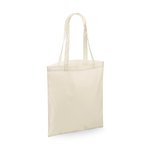 BagBase Sublimation Shopper aus 100% Polyester, Natural 37.5 x 41.5 cm, BG901 – Bild 3