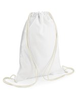BagBase Sublimations-Gymsack mit Kordelzug – White
