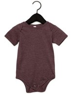 Baby Jersey Short Sleeve Onesie – Melange Granata