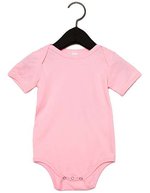 Baby Jersey Short Sleeve Onesie – Rosa