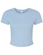 Women´s Micro Rib Baby Tee – Solid Baby Blue Blend