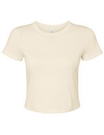 Women´s Micro Rib Baby Tee – Solid Natural Blend