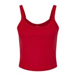 Bella+Canvas Bauchfreies Spaghetti-Top aus Baumwolle, Athletic Heather XS, BL1012 – Bild 1