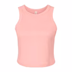 Women's Micro Rib Racer Tank – Solid Cocoa Blend