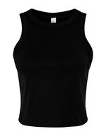 Women´s Micro Rib Racer Tank – Solid Black Blend