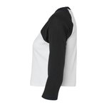 Bella+Canvas Micro Rib 3/4 Raglan T-Shirt für Damen, Athletic Heather/Black XS, BL1200 – Bild 5