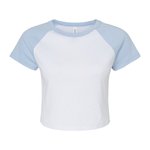 Bella+Canvas Raglan Baby Tee mit Micro Rib, Athletic Heather/Black XS, BL1201 – Bild 1