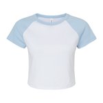 Bella+Canvas Raglan Baby Tee mit Micro Rib, Athletic Heather/Black XS, BL1201 – Bild 3