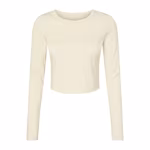 Bella+Canvas Langarm Baby Tee Micro Rib für Damen, Solid Natural Blend L, BL1501 – Bild 2