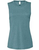 Bella+Canvas Ärmelloses Jersey Muscle Tanktop aus Baumwolle – Heather Deep Teal