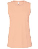 Bella+Canvas Ärmelloses Jersey Muscle Tanktop aus Baumwolle – Heather Peach