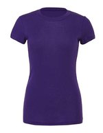 Bella+Canvas T-Shirt "The Favorite", Baumwolle für Damen, Maroon L, BL6004 – Team Viola