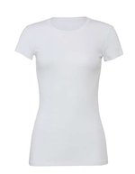 Bella+Canvas T-Shirt "The Favorite", Baumwolle für Damen, Maroon L, BL6004 – Bianco