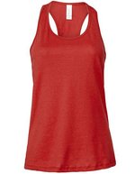 Bella+Canvas Racerback Tanktop aus Airlume-Baumwolle, Athletic Heather S, BL6008 – Rouge
