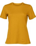 Bella+Canvas Relaxed Jersey T-Shirt Rundhals 2023, Black S, BL6400 – Mustard