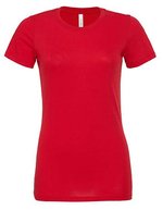 Bella+Canvas Relaxed Jersey T-Shirt Rundhals 2023, Black S, BL6400 – Red
