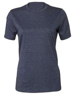 Bella+Canvas Relaxed Kurzarm-Shirt CVC 2023 für Damen, Heather Deep Teal L, BL6400CVC – Heather Navy