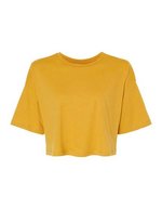 Bella+Canvas Jersey Crop T-Shirt mit Rundhals für Damen – Mustard