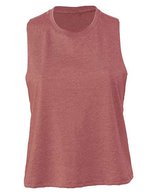 Bella+Canvas Ärmelloses Racerback Cropped Tanktop, Athletic Heather L, BL6682 – Heather Mauve