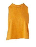 Bella+Canvas Ärmelloses Racerback Cropped Tanktop, Athletic Heather L, BL6682 – Heather Mustard