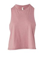 Bella+Canvas Ärmelloses Racerback Cropped Tanktop, Athletic Heather L, BL6682 – Heather Orchid