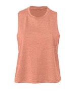 Bella+Canvas Ärmelloses Racerback Cropped Tanktop, Athletic Heather L, BL6682 – Heather Sunset