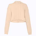 Women's Cropped Fleece Hoodie – Heather Dust
