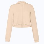 Women´s Cropped Fleece Hoodie – Heather Dust
