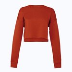 Bella+Canvas Cropped Crew Fleece mit abfallenden Schultern – Brick