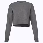 Bella+Canvas Sweat polaire court col rond avec épaules tombantes, Black XL, BL7503 – image 7