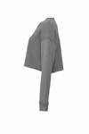 Bella+Canvas Sweat polaire court col rond avec épaules tombantes, Black XL, BL7503 – image 8