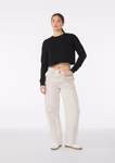 Bella+Canvas Sweat polaire court col rond avec épaules tombantes, Black XL, BL7503 – image 9