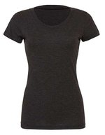 Bella+Canvas Tailliertes Triblend T-Shirt für Frauen, Charcoal-Black Triblend (Heather) S, BL8413 – Bild 1