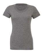 Bella+Canvas Tailliertes Triblend T-Shirt für Frauen, Charcoal-Black Triblend (Heather) S, BL8413 – Grey Triblend (Heather)