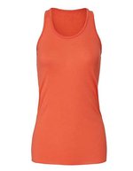 Bella+Canvas Flowy Racerback Tank Top mit geketteltem Saum – Coral