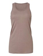 Bella+Canvas Flowy Racerback Tank Top mit geketteltem Saum, Black S, BL8800 – Pebble Brown