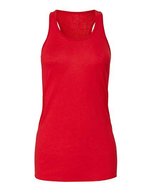 Bella+Canvas Flowy Racerback Tank Top mit geketteltem Saum, Black S, BL8800 – Rouge