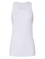 Bella+Canvas Flowy Racerback Tank Top mit geketteltem Saum, Black S, BL8800 – Blanc