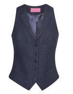 Brook Taverner Damenweste Nashville mit Reverskragen – Navy H-B
