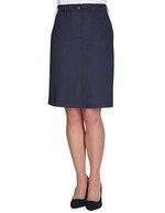Brook Taverner Austin Chino Rock mit Gürtelschlaufen – Navy