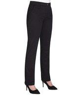 Brook Taverner Chinohose Houston Slim-Fit Baumwolle für Damen – Black