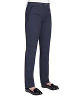 Brook Taverner Chinohose Houston Slim-Fit Baumwolle für Damen – Navy