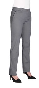 Brook Taverner Chinohose Houston Slim-Fit Baumwolle für Damen, Beige 6R(34)/29, BR501 – Bild 3