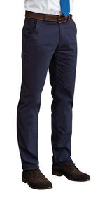 Brook Taverner Miami Slim Fit Chino mit Stretch-Bund, Beige 40R(56)/31,5, BR503 – Bild 3