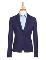 Brook Taverner Slim Fit Blazer mit 2 Knöpfen, Black 4R(32), BR600 – Medio Blu