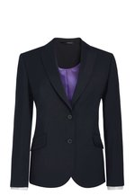 Brook Taverner Novara Blazer, taillierter Schnitt, 2-Knopf, Black 6R(34), BR601 – Bild 3