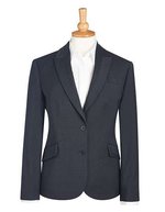Brook Taverner Novara Blazer, taillierter Schnitt, 2-Knopf, Black 6R(34), BR601 – Charcoal