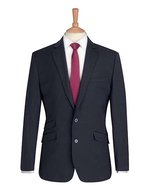 Brook Taverner Slim Fit Sakko mit Brustleistentasche, Black 34L(44), BR602 – Antracite