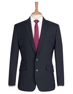 Brook Taverner Slim Fit Sakko mit Brustleistentasche, Black 34L(44), BR602 – Blu navy